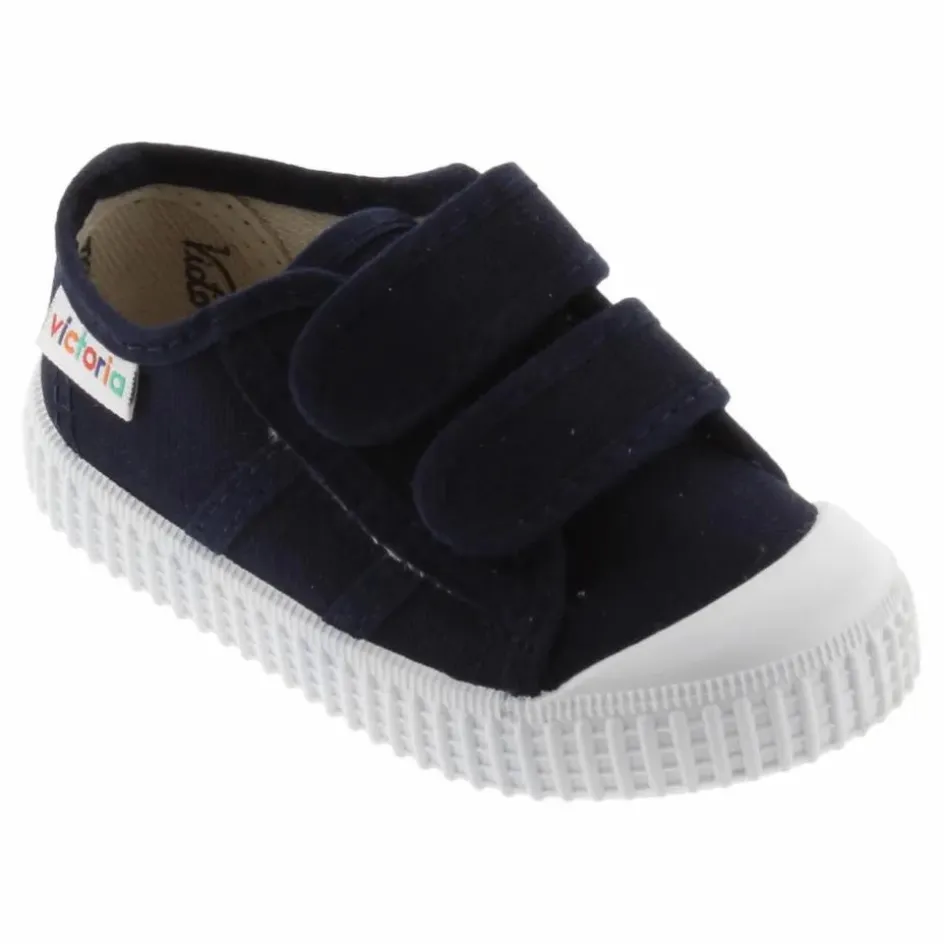 Discount Victoria Baskets Scratchs Tiras Lona | Bleu marine
