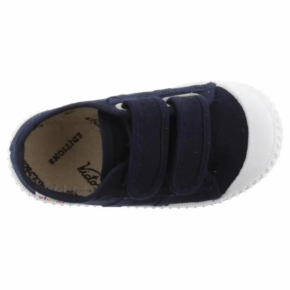 Discount Victoria Baskets Scratchs Tiras Lona | Bleu marine