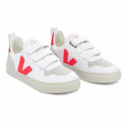 Enfant Veja Baskets|Baskets*Baskets V-10 Scratchs Cuir |
