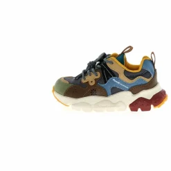 Sale Flower Mountain Baskets Yamano 3 Lacets Cuir Eco et Nylon Ripstop | Gris foncé