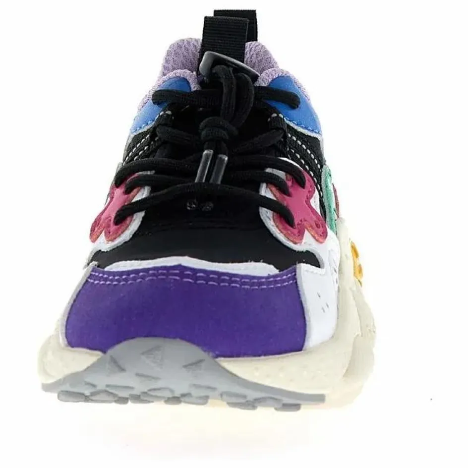 Flower Mountain Baskets Yamano 3 Lacets Cuir Eco et Nylon ||Enfant Baskets