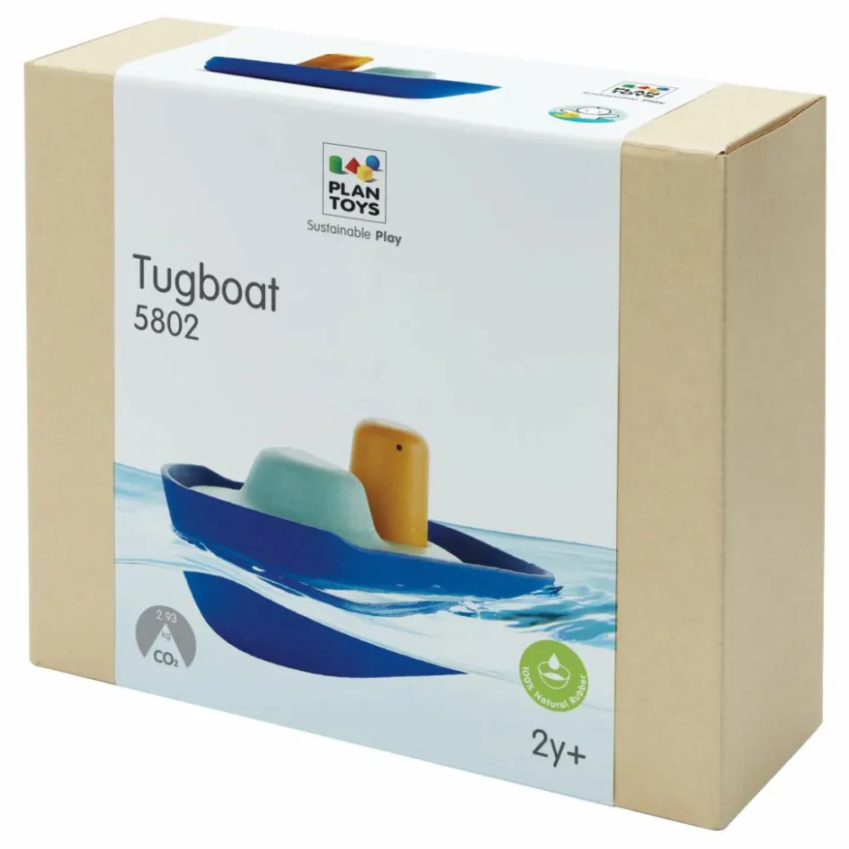 New Plan Toys Bateau en caoutchouc naturel Multicolore