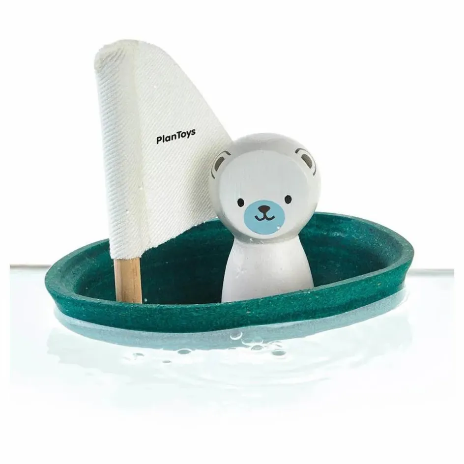 Plan Toys Jouets D'Éveil*Bateau Ours Polaire flottant sur l'eau