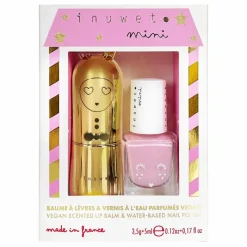 Inuwet Baume à lèvres Cheescake et vernis Watermelon Non teinté