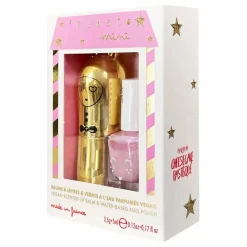 Inuwet Baume à lèvres Cheescake et vernis Watermelon Non teinté