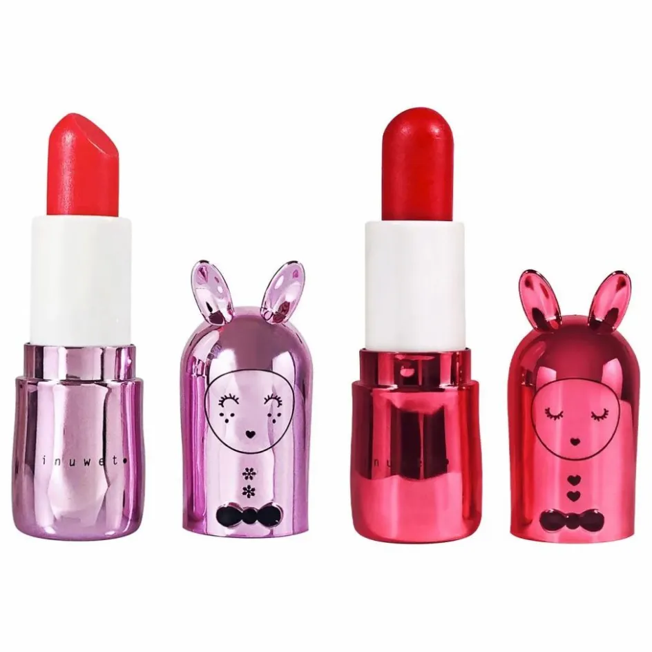 Inuwet Baumes à lèvres Couture Metal - Set de 2|Enfant Soins Du Visage|Coffrets