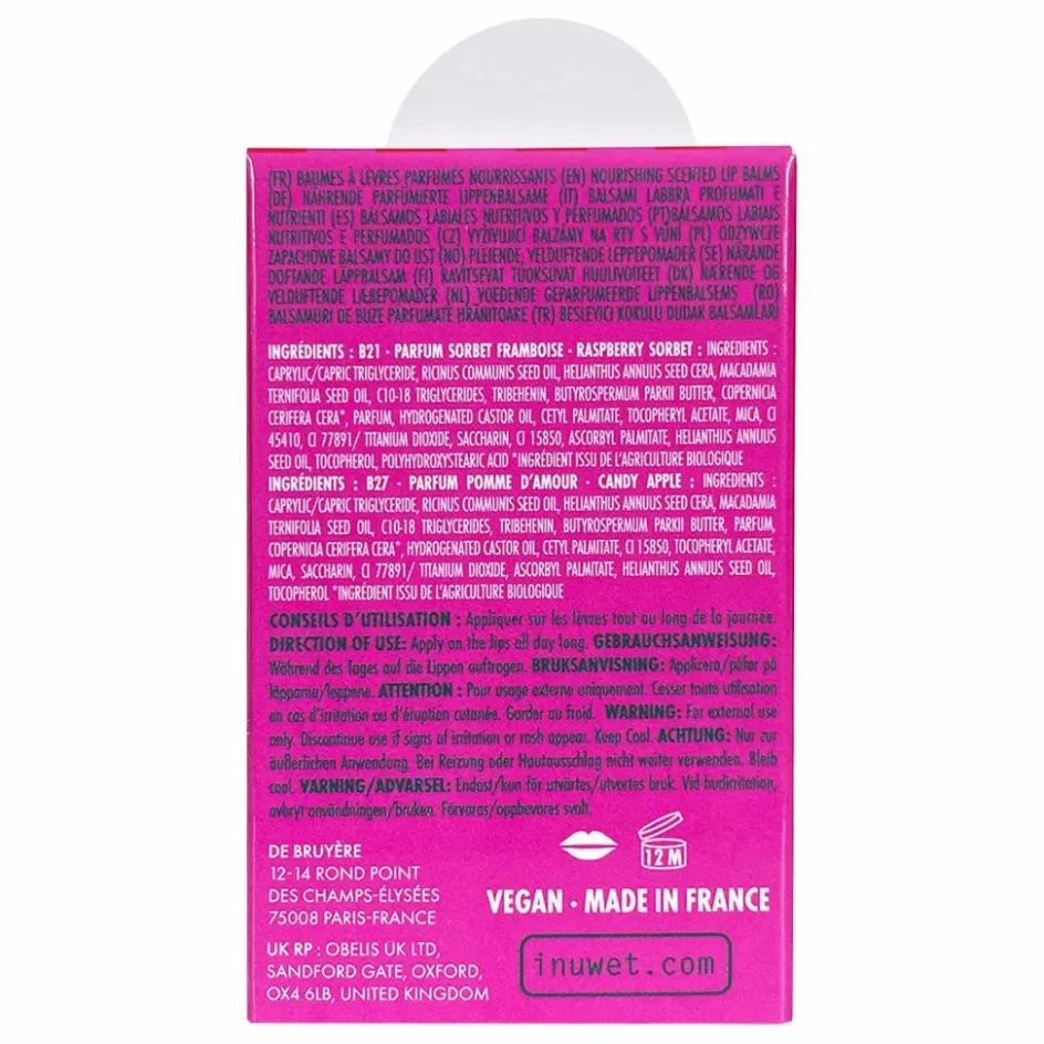 Inuwet Baumes à lèvres Couture Metal - Set de 2|Enfant Soins Du Visage|Coffrets