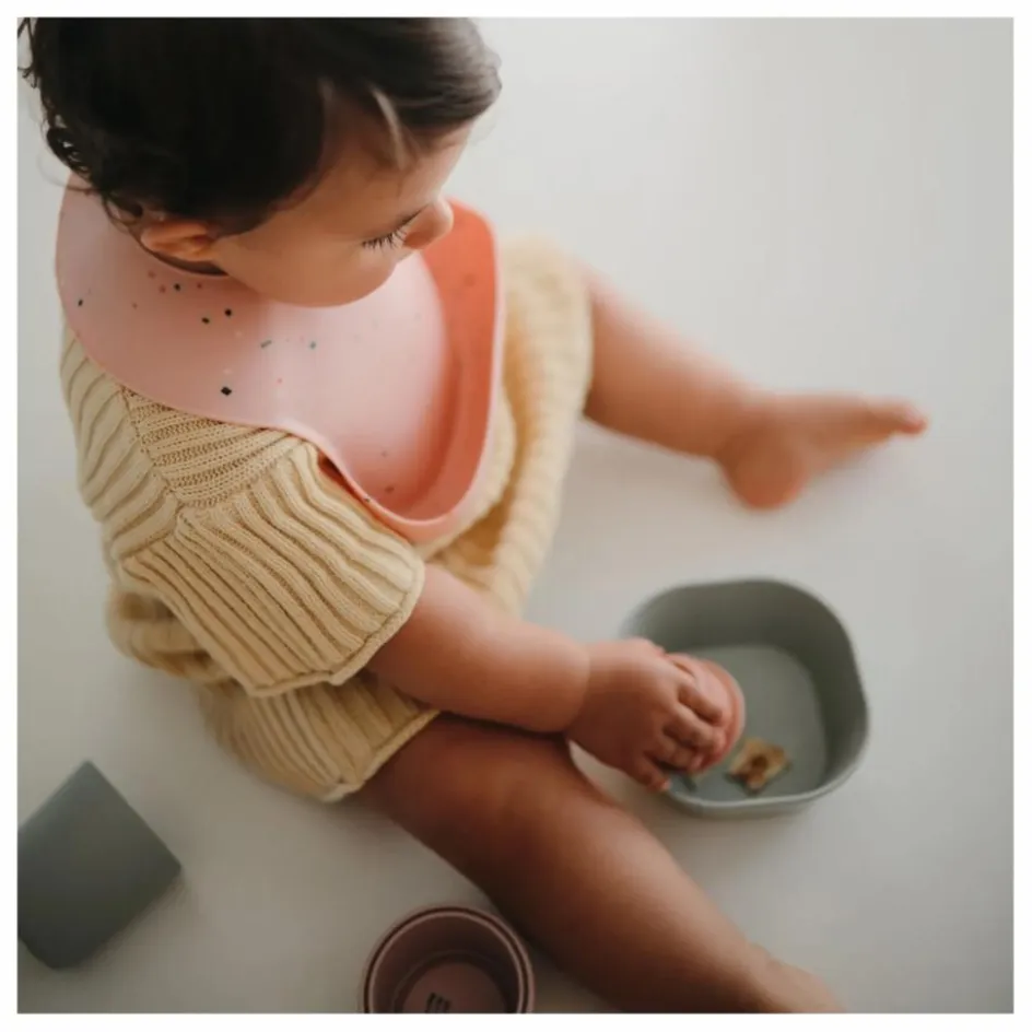 Mushie Bavoirs|Puériculture*Bavoir Confettis en silicone |