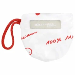 Outlet Béaba Bavoir en coton - Edition limitée Mathilde Cabanas | Rouge