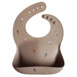 Hot Mushie Bavoir en silicone | Noisette