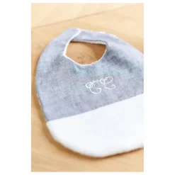 Outlet Tartine et Chocolat Bavoir Feuillage | Bleu marine