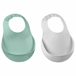 Béaba Bavoirs|Bavoirs, Langes*Bavoir silicone - Set de 2 |