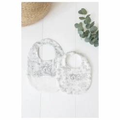 Clearance Tartine et Chocolat Bavoir Toile de Jouy | Gris