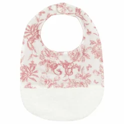 Sale Tartine et Chocolat Bavoir Toile de Jouy | Rose pêche
