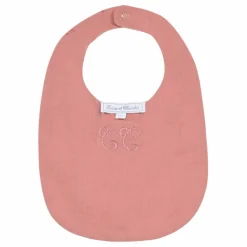Sale Tartine et Chocolat Bavoir Toile de Jouy | Rose pêche