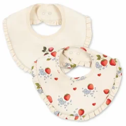 Konges Sløjd Bavoirs à volant en coton bio Marmalade - Set de 2 || Bavoirs|Puériculture