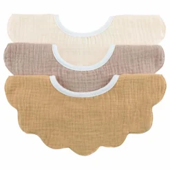 Soft Spot Bavoirs|Puériculture*Bavoirs pétale en coton bio - Set de 3 |