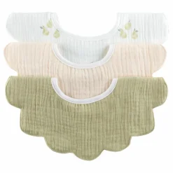 Soft Spot Bavoirs|Puériculture*Bavoirs pétale en coton bio - Set de 3 |
