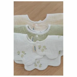 Soft Spot Bavoirs|Puériculture*Bavoirs pétale en coton bio - Set de 3 |
