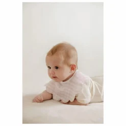 Sale Soft Spot Bavoirs pétale Rosewater en coton bio - Set de 3 | Rose pâle