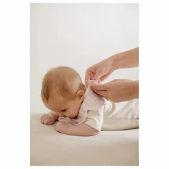 Sale Soft Spot Bavoirs pétale Rosewater en coton bio - Set de 3 | Rose pâle