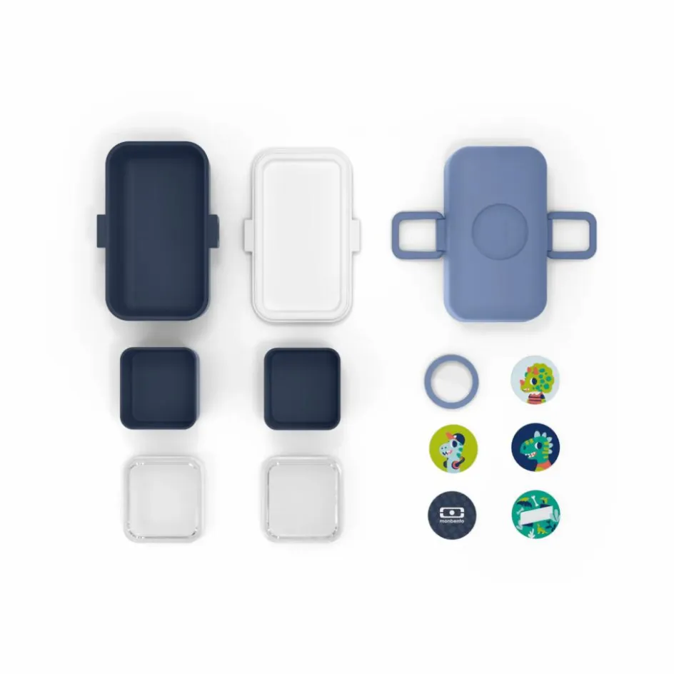 Hot Monbento Bento enfant modulable 3 compartiments MB Tresor | Bleu pâle