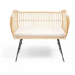 Bermbach Handcrafted Berceau cododo Martha en rotin - Liens coton| Berceaux|Lits Cododo