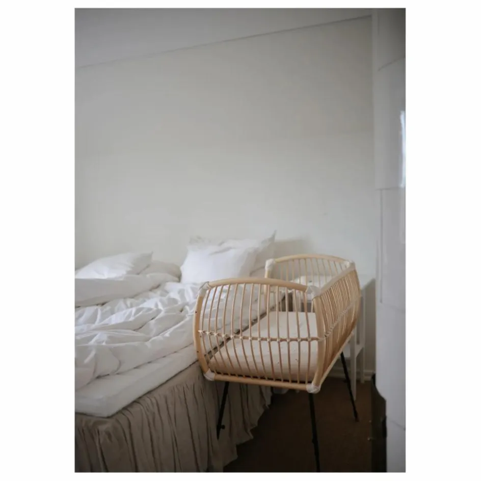 Bermbach Handcrafted Berceau cododo Martha en rotin - Liens coton| Berceaux|Lits Cododo