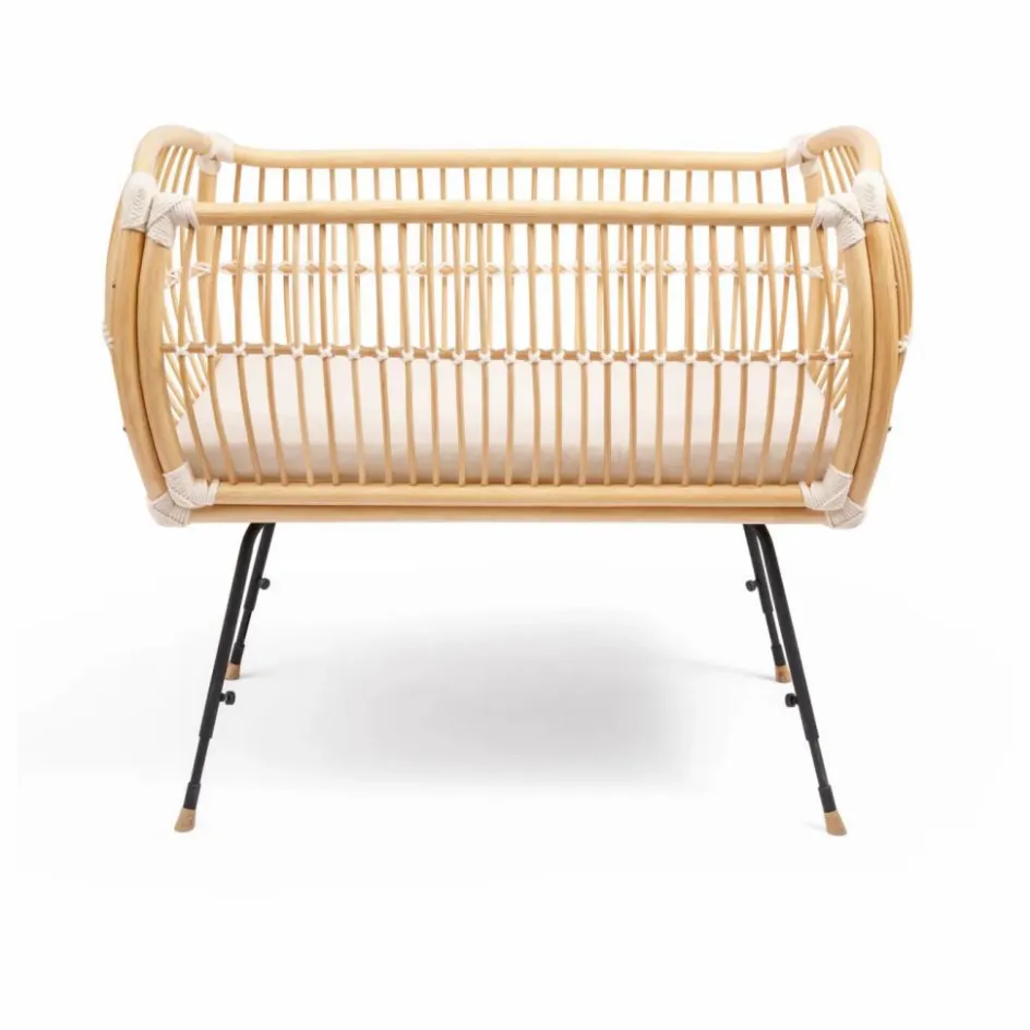 Bermbach Handcrafted Berceau cododo Martha en rotin - Liens coton| Berceaux|Lits Cododo