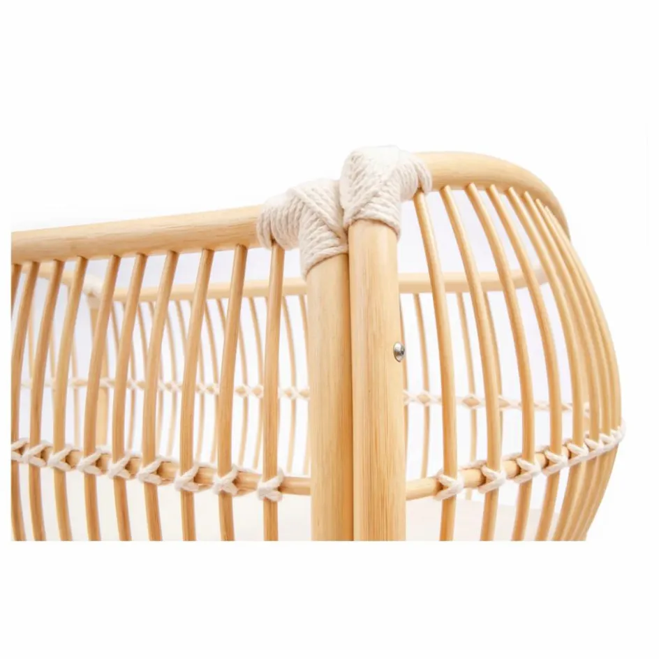 Bermbach Handcrafted Berceau cododo Martha en rotin - Liens coton| Berceaux|Lits Cododo