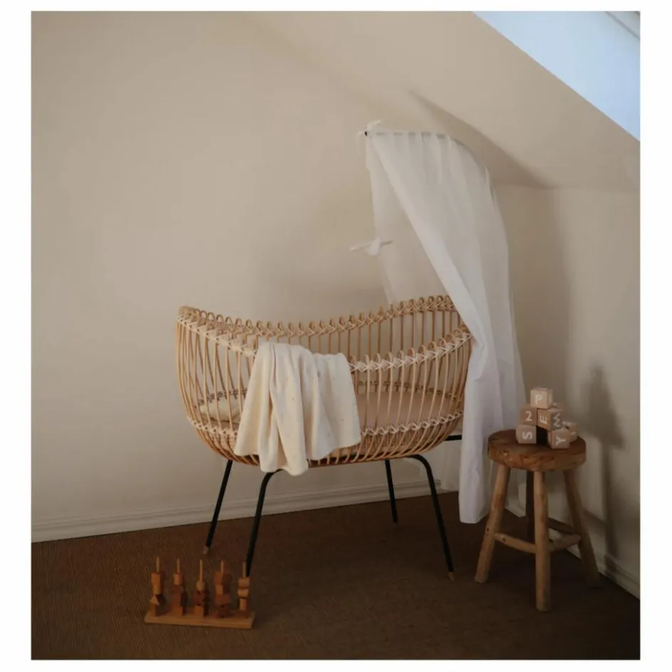 Online Bermbach Handcrafted Berceau Lola en rotin - Liens coton Naturel