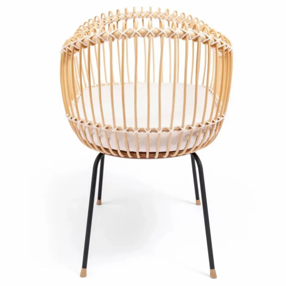 Online Bermbach Handcrafted Berceau Lola en rotin - Liens coton Naturel