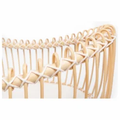 Online Bermbach Handcrafted Berceau Lola en rotin - Liens coton Naturel