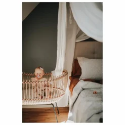 Bermbach Handcrafted Berceaux|Lits Bébé*Berceau Lola en rotin - Liens cuir