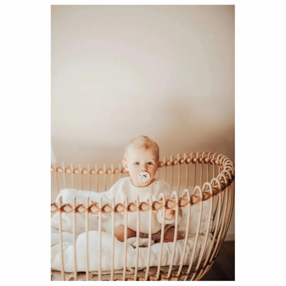 Bermbach Handcrafted Berceaux|Lits Bébé*Berceau Lola en rotin - Liens cuir