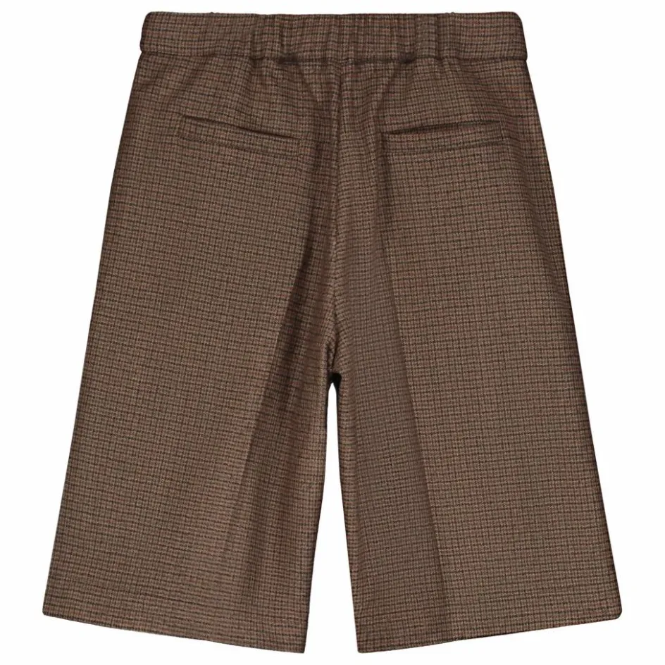 Online Tangerine Bermuda Carreaux Laine | Marron