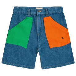 Bobo Choses Bermuda Denim Color Block ||Enfant Shorts, Bermudas|Jupes, Shorts