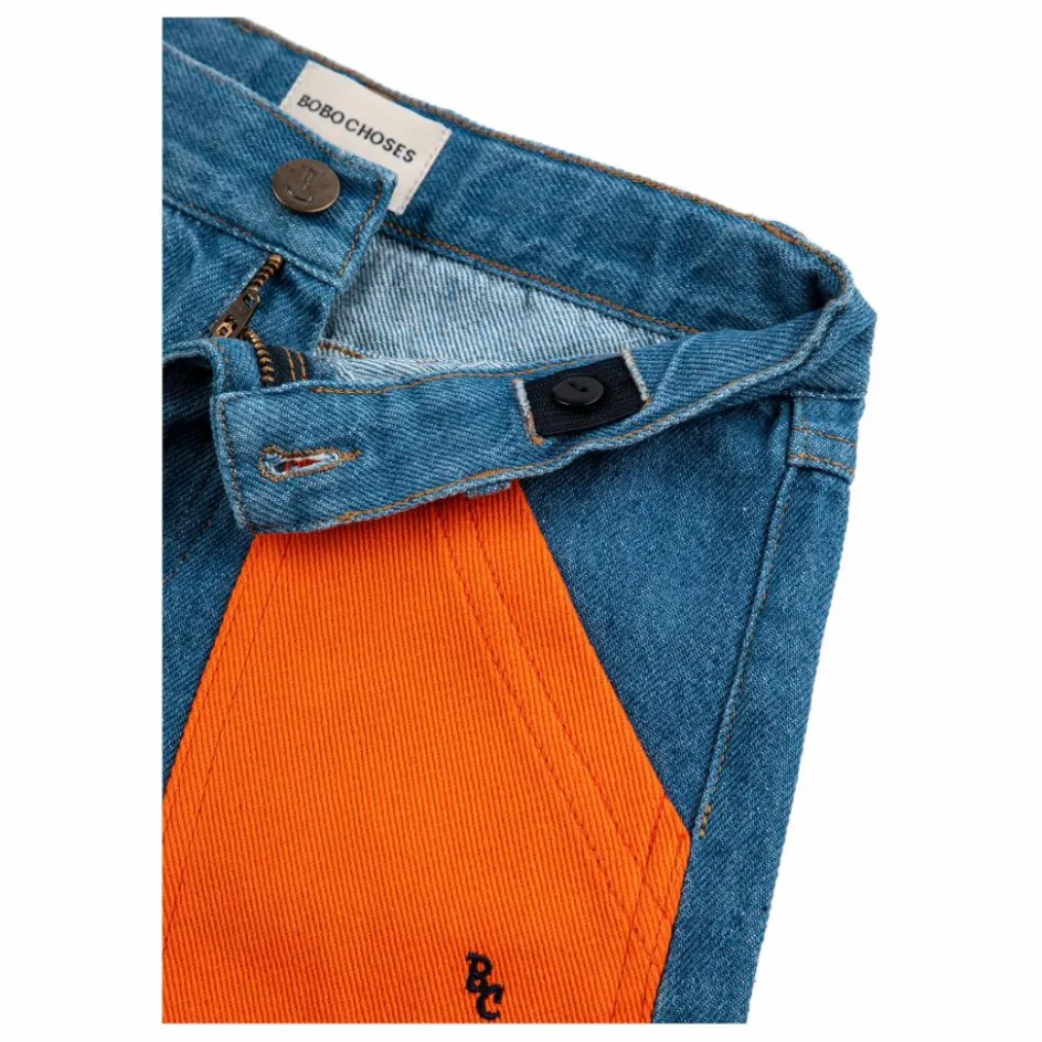 Bobo Choses Bermuda Denim Color Block ||Enfant Shorts, Bermudas|Jupes, Shorts