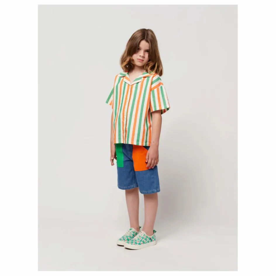 Bobo Choses Bermuda Denim Color Block ||Enfant Shorts, Bermudas|Jupes, Shorts