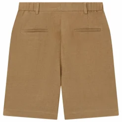 Clearance Pomandère Bermuda Lin et Coton | Taupe