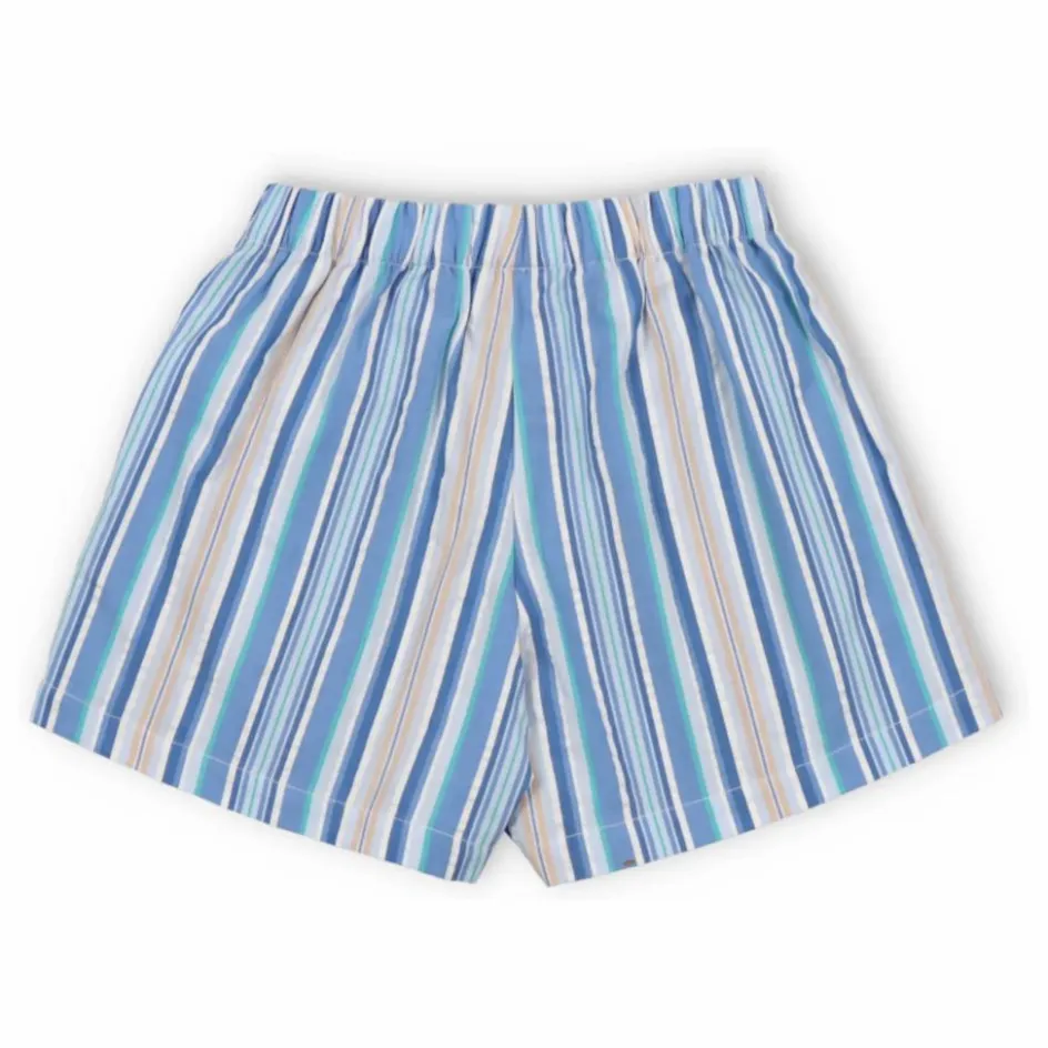 Clearance the new society Bermuda Rayures Tebas | Bleu ciel