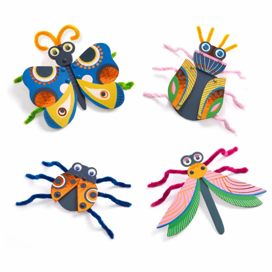Djeco Bestioles en fils chenille| Loisirs Créatifs