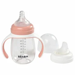 Béaba Biberons|Vaisselle, Tétines*Biberon d'apprentissage 2 en 1- 240 ml |