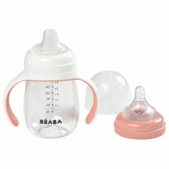 Béaba Biberons|Vaisselle, Tétines*Biberon d'apprentissage 2 en 1- 240 ml |