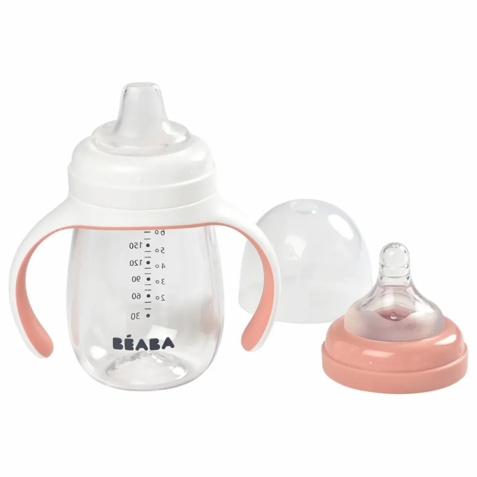 Béaba Biberons|Vaisselle, Tétines*Biberon d'apprentissage 2 en 1- 240 ml |