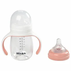 Béaba Biberons|Vaisselle, Tétines*Biberon d'apprentissage 2 en 1- 240 ml |