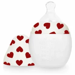 Elhée Biberons|Cadeau De Naissance*Biberon en silicone médical et tétine physiologique Full of Love