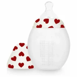 Elhée Biberons|Cadeau De Naissance*Biberon en silicone médical et tétine physiologique Full of Love