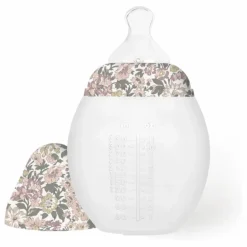 Elhée Biberon en silicone médical et tétine physiologique Honey Dew - x Liberty || Biberons|Puériculture