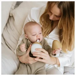 Elhée Biberon en silicone médical et tétine physiologique | Oat